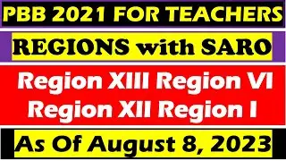 PBB 2021 FOR TEACHERS (LIST SCHOOLS/DIVISIONS with SARO) (As Of AUGUST 8, 2023)@wildtvoreg