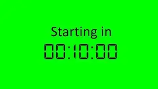 stream starting soon countdown green screen
