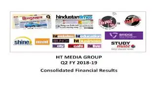 HINDUSTAN MEDIA VENTURES LTD  Investor Presentation for Sept 2018 results
