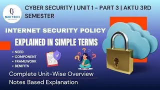 Internet Security Policy (ISP) in Cyber Security 🔥 | Meaning, Components & Benefits | AKTU Notes 