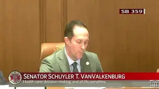 Sen. VanValkenburg speaks about SB 359