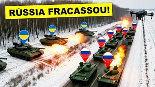A Ucr&acirc;nia fez o imposs&iacute;vel! Tropas destroem coluna de 26 blindados da R&uacute;ssia em Zaporizhzhia