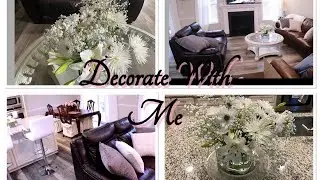 NEW ; Decorate With Me Part 2,  Family Room Tour
