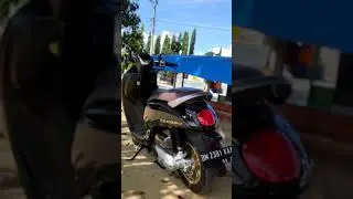 Modifikasi Simpel Scoopy 2021 Prestige Black