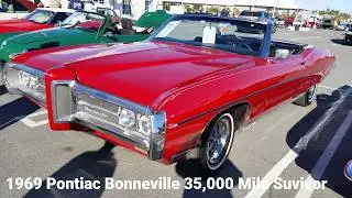1969 Pontiac Bonneville Convertible 428 V8 360 HP 35,000 Mile Survivor - Featured Car of the Day 69