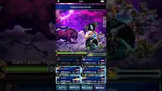 [FFBE] Dark Visions 9 Dark Lesser Tiger Perfect Score Clear (1 Turn)