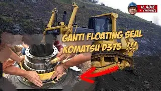 Cara mengganti Floating Seal Komatsu D375 ‼️ ternyata sangat mudah ⚠️ #storyan