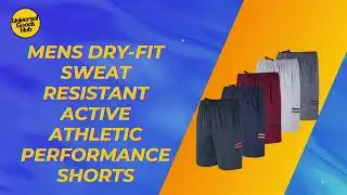 Mens Dry-Fit Sweat Resistant Active Athletic Performance Shorts - Universal Goods Hub