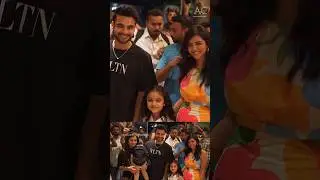 Super hero Kalyani Priyadarshan  & Tovino Thomas family stylish entry #lokah #kalyanipriyadarshan