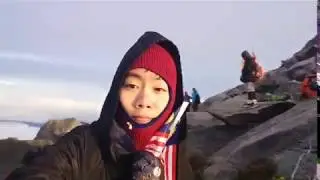 360-degree view on top of Mount Kinabalu, Sabah, Malaysia