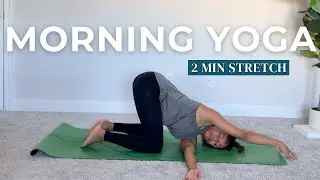 2 Minute Energy Boost Yoga Stretch | Quick Morning Workout