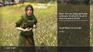 The Elder Scrolls Online: Tamriel Unlimited Talking to Druid Hester about whispers and visions