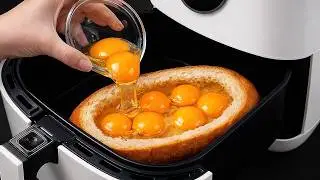 Einfach Eier ins Brot gießen ein Airfryer! Das alte Rezept meiner Oma ist genial!