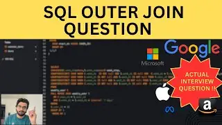 Meta, Google and Uber | Hard SQL JOIN Interview Question with Solution