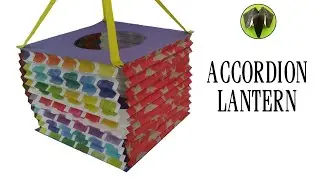 Easy Accordion Lantern  -  DIY | Diwali | Christmas | Eid | Tutorial by Paper Folds - 807