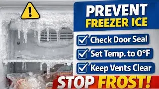 How to Prevent Ice Cycles Forming ANY Refrigerator FREEZER (Stop Frost Forming GE Whirlpool LG Amana