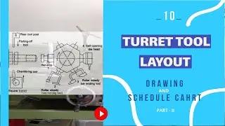 10- Turret Tool Layout Drawing and Tooling Schedule Chart I Tool Layout I Hexagonal Bolt Manufacture