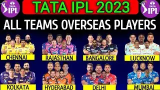 IPL Auction 2023 | All Teams Final Overseas Players | Foreign Players of IPL 2023