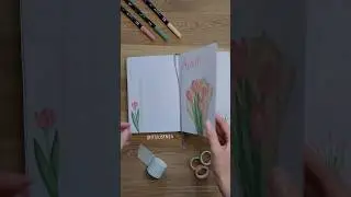 bullet journal tulips theme 🌷