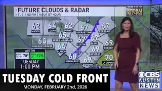 Tuesday cold front.  #ChiksClips - Monday, February 2nd, 2026