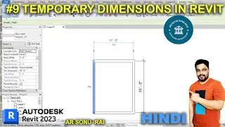 #9 TEMPORARY DIMENSIONS IN REVIT #bim #revit #revitarchitecture #hinditutorial