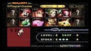 Nintendo 64 Control Deck To Super Smash Bros. Game Pak Unlock All Characters Speedrun In 1 Hour.