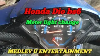 How to change Honda Dio bs6 meter light #automobile #hondadiobs6 