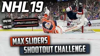 Can I Win a Shootout Using Max Sliders? (NHL 19 Challenge)