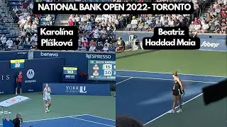 Karol&iacute;na Pl&iacute;&scaron;kov&aacute; VS Beatriz Haddad Maia | National Bank Open 2022 | Women's Singles Semifinal