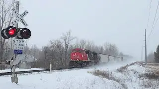 Canadian National  -  Eastbound Freight Train with DPU    27 Jan 26