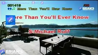 More Than You'll Ever Know - Michael Ruff (Karaoke)