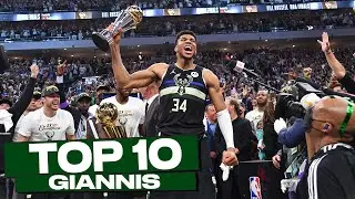 Top 10 Giannis Antetokounmpo's Playoff Plays!🦌🏆