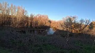 CHRISTMAS RIDE ALONG THE RIVER - 4K
