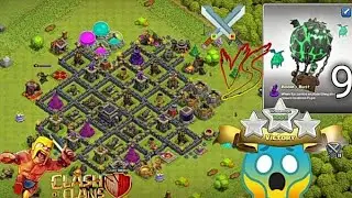 Clash Of Clans Attack Lavaloon x9