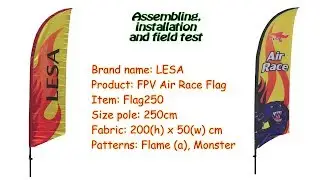 LESA FPV Air Race Flags (Assembling, installation and field test)