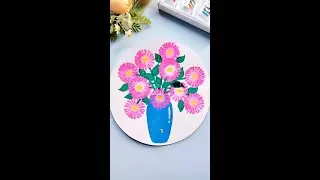 Don't throw away milk tea straw. Use it to draw flowers. Simple and beautiful.