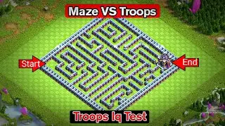 Maze Base VS Troops Th15 Edition Challenge - Clash Of Clans