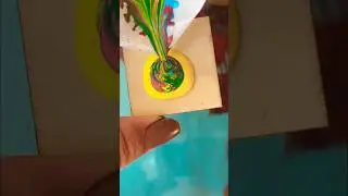 Beautiful fluid art tutorial #fluidart