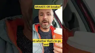 Brakes or Breaks! #drivinglessons #driving #drivingtest #learnerdriver #passdrivingtest