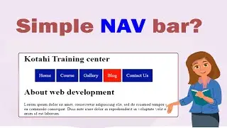 Day-04, How to Create a Simple Navigation Bar in HTML & CSS | Step-by-Step Tutorial. Kotahi Training