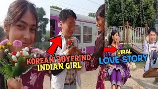 Indian Girl Meet Korean Boyfriend Viral | indian girl and korean boy Viral
