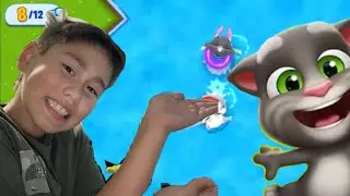 Jugando desafio de la piscina de talking Tom friends con todos los jugadores!