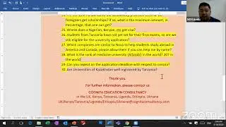 2-Cognita Online Career Webinar (Online Study Abroad Fair) Kazakhstan
