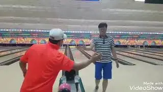 Playing bowling with korean dabarkads