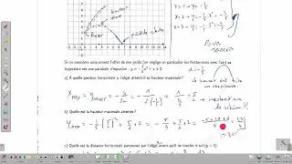 Résoudre efficacement des équations du second degré - Trajectoire parabolique