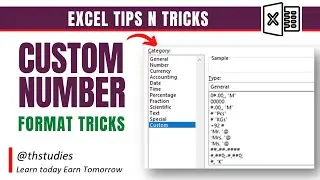 Custom Number Formatting Tips | SMART ways to use Custom Number Formats |  @thstudies