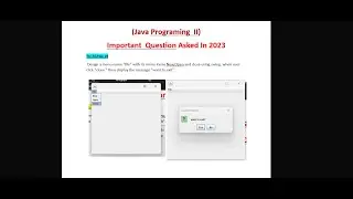 #BIM Java-II 2023_Old question #BIM_5th_semester