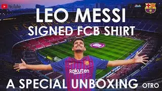 MESSI'S SIGNED JERSEY! - UNBOXING - OTRO sent me this special gift!! UNBELIEVABLE!