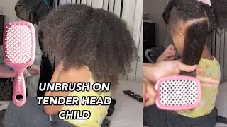 Пробую вирусный TikTok Unbrush на моей чувствительной голове, детка | Уменьшает ли он боль?