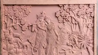 Radha Krishna Wall Art design.MDF Board
